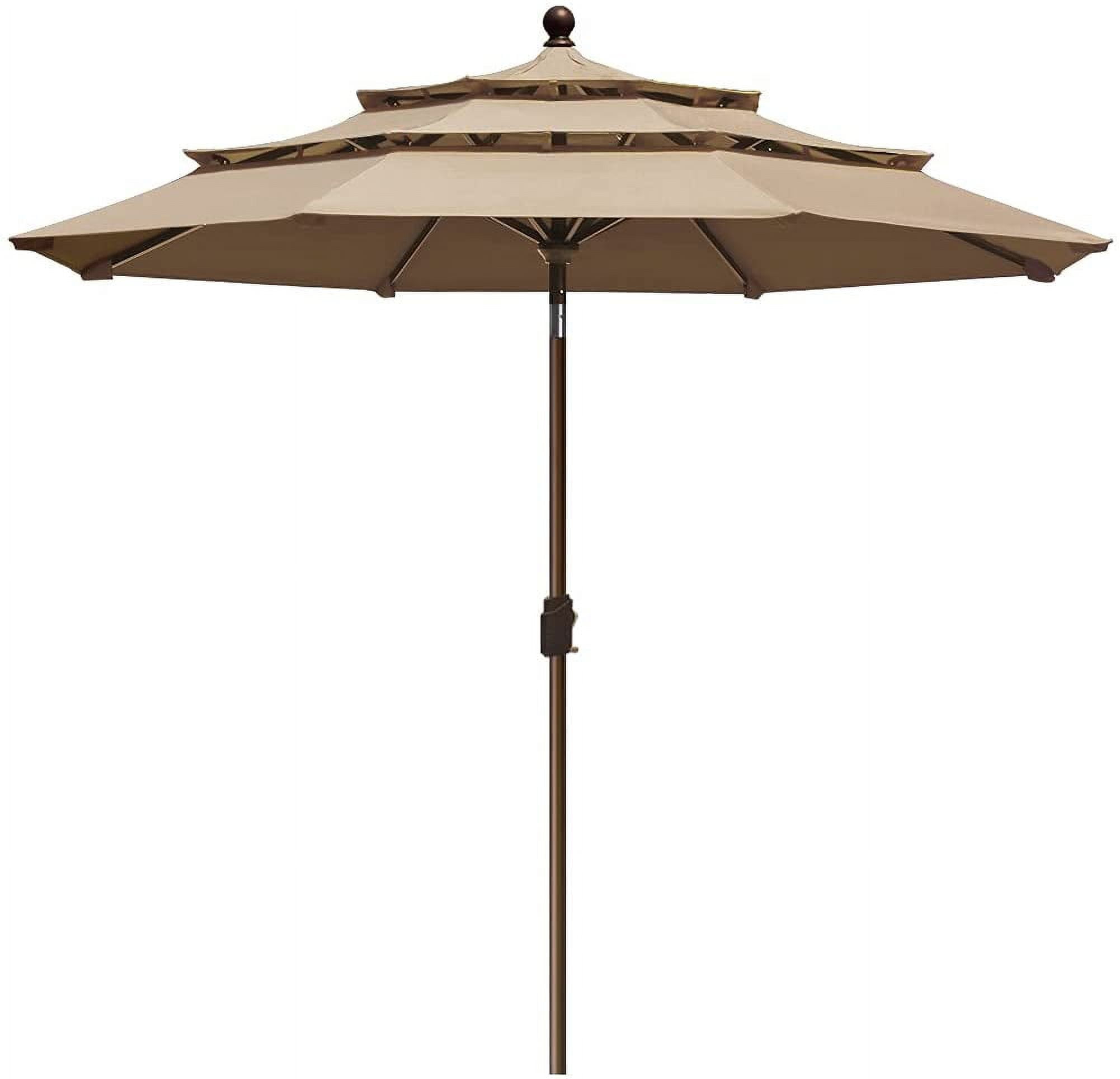 EliteShade 9Ft 3 Tiers Market Umbrella Patio Umbrella Outdoor Table