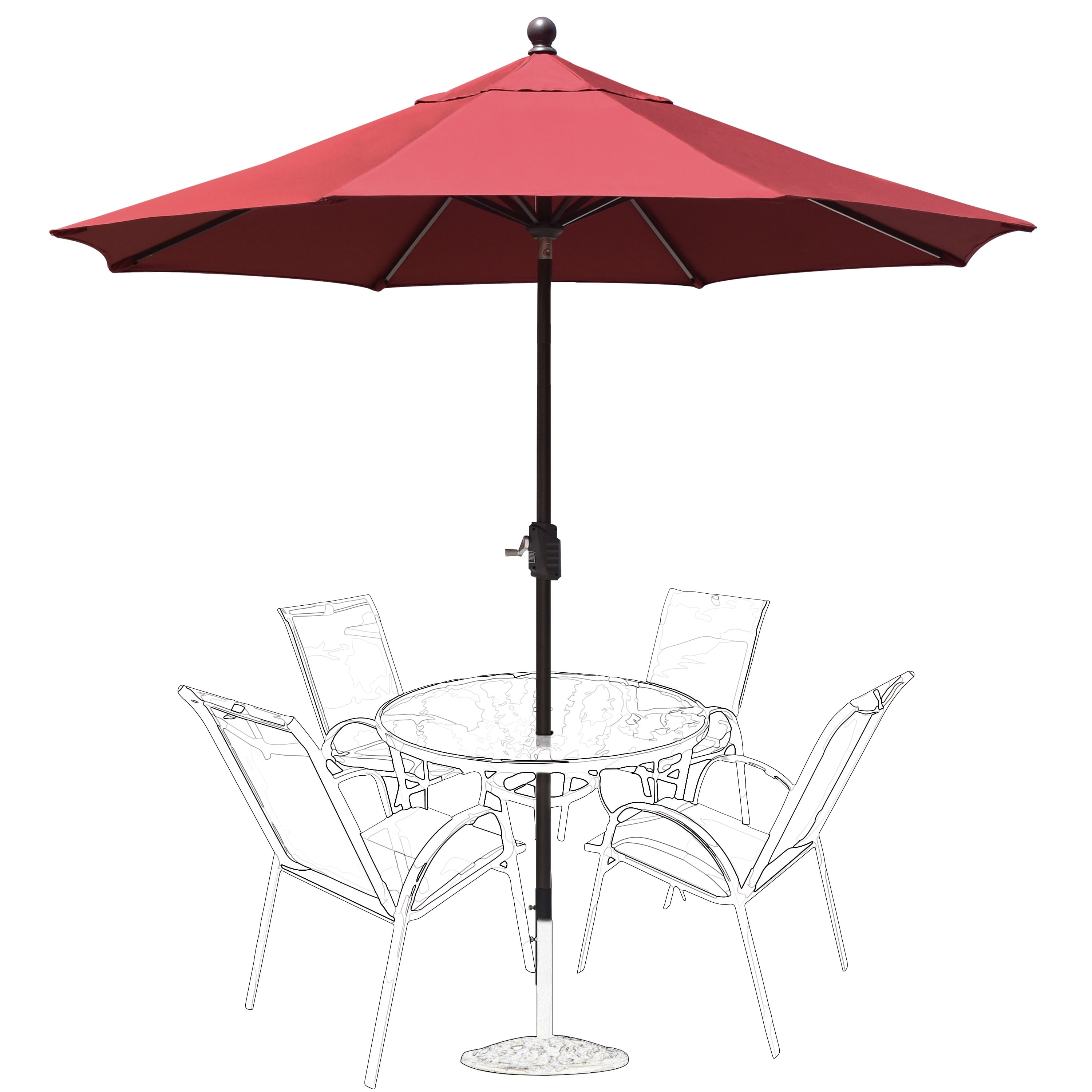 heavy duty outdoor patio table umbrella wind resistant Ayge 9 FT Umbrella Fiberglass Frame Beige #37360857 #37429625 SKY9627:163-0-0-0 JEAREY 6.5x10 ft Rectangular Taille:MP28 / 43