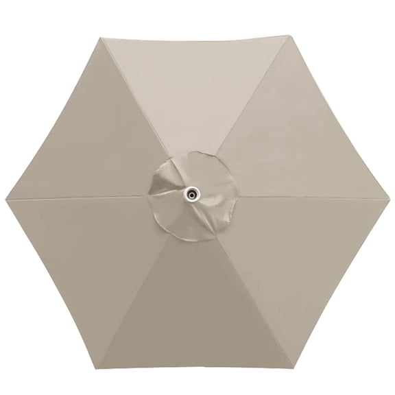 EliteShade Replacement Canopy for Round 7.5FT Patio Umbrellas with 6 Ribs (Canopy Only,Beige)