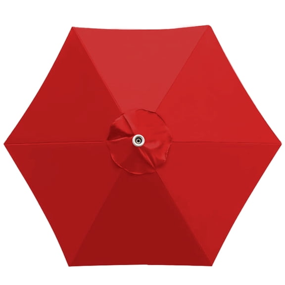 EliteShade Replacement Canopy for Round 7.5FT Patio Umbrellas with 6 Ribs (Canopy Only,Red)