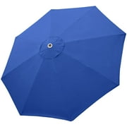 EliteShade Royal Blue Replacement Canopy for Round 9FT Patio Umbrellas with 8 Ribs (Canopy Only)