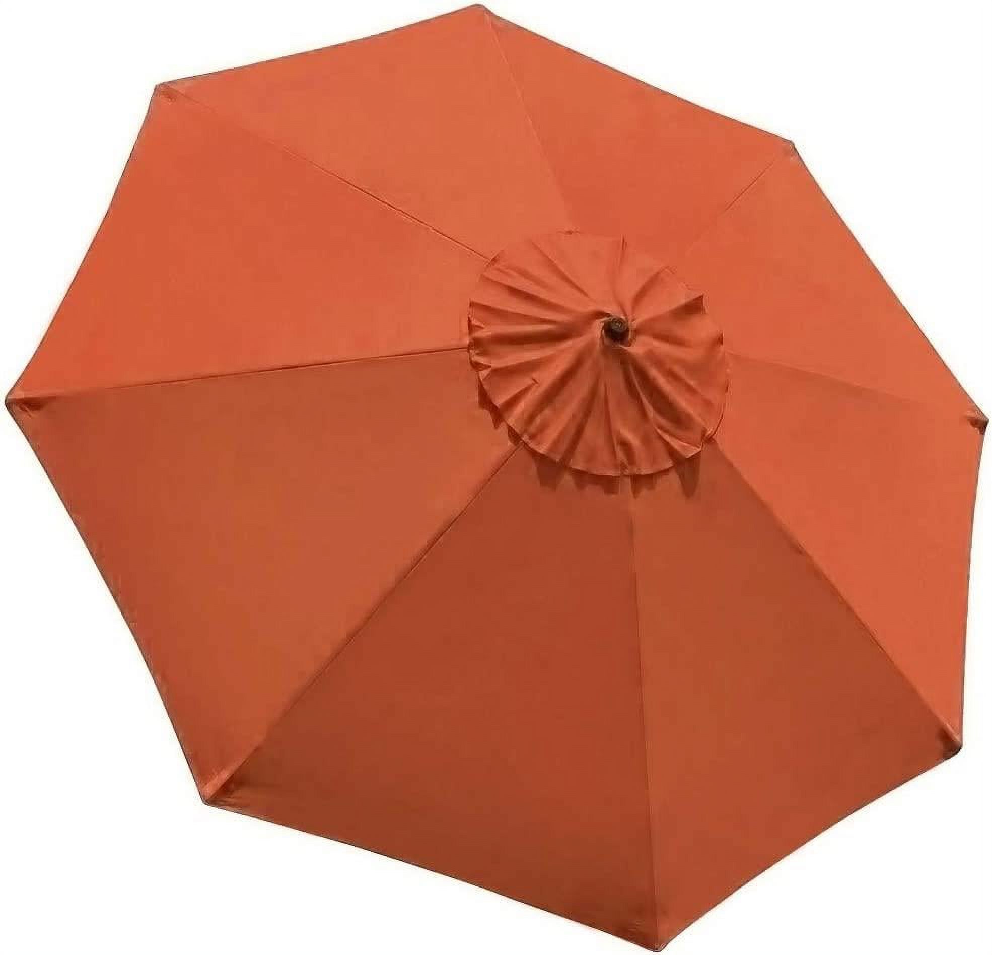 EliteShade Rust Replacement Canopy for Round 9FT Patio Umbrellas with 8 Ribs (Canopy Only