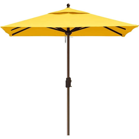 EliteShade Sunumbrella 6x6Ft Square Market Umbrella with Ventilation,Yellow