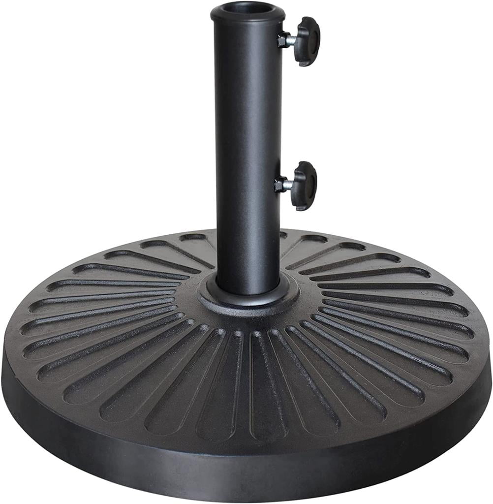 EliteShade USA Stand Market Patio Outdoor Heavy Duty Umbrella Base with Concave Radial Pattern,Black
