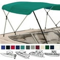 thumbnail image 1 of EliteShield 3 Bow Bimini Top Boat Cover Teal 3 Bow 72" L 54" H 79"-84" W with Boot and Rear Poles, 1 of 4