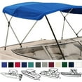 thumbnail image 1 of EliteShield 4 Bow Bimini Top Boat Cover Blue 4 Bow 96"L 54"H 97"- 103"W with Boot and Rear Poles, 1 of 4