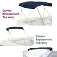 thumbnail image 1 of EliteShield Bimini Top Replacement Canvas Cover 3 Bow 72"L 79"-84" W Navy Color-with Storage Boot/without Frame, 1 of 5