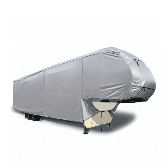 EliteShield® ShieldAll™ Ultimate Heavy Duty 5th Wheel RV Cover, Waterproof, Windproof, UV Resistant, Zipper Access, Fits 120"H x 20'-23' L Fifth Wheel RVs