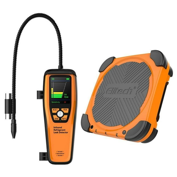 Elitech ILD-200 Refrigerant Leak Detector Freon Leak Detector + LMC-210 Wireless Charging Scale 220lbs