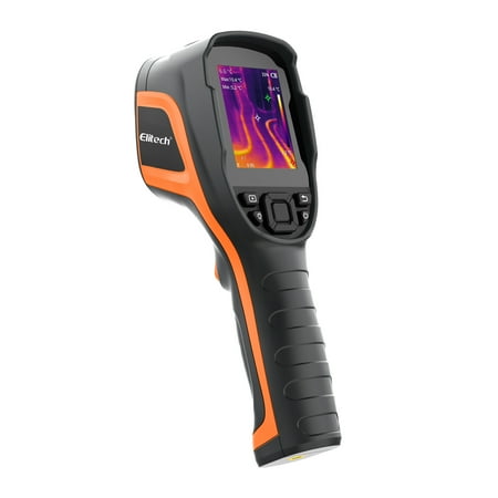 Elitech Thermal Imaging Camera – 256×192 IR High Resolution Infrared Camera, No Visual Fusion Needed, Video Recording, Emissivity & Temp Alarm Settings, for HVAC, Electrical, Home Inspection, TIC-210