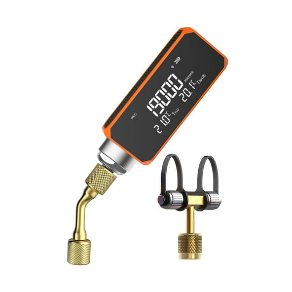 Elitech VGW-Mini Wireless Digital Vacuum Gauge Rechargeable Pressure Tester Meter HVAC, Alarms via APP, Offline Recording, Temp Compensation, 1/4" SAE