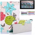 thumbnail image 1 of Elitegadget Case for Amazon Fire Max 11 (13th Generation, 2023 Released) - Slim Lightweight Folding Folio Stand Cover PU Leather Case + 1 Screen Protector and 1 Stylus (Floral Flower), 1 of 4