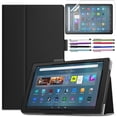 thumbnail image 1 of Elitegadget Case for Amazon Fire Max 11 (13th Generation, 2023 Released) - Slim Lightweight Folding Folio Stand Cover PU Leather Case + 1 Screen Protector and 1 Stylus (Black), 1 of 5