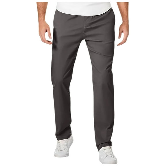 Elitejoe Mens Pants, Caracomfy Pants, Stridecomfy - Men's Stretch Khaki Pants with Elastic Waistband, GlideActive Pants,Size S