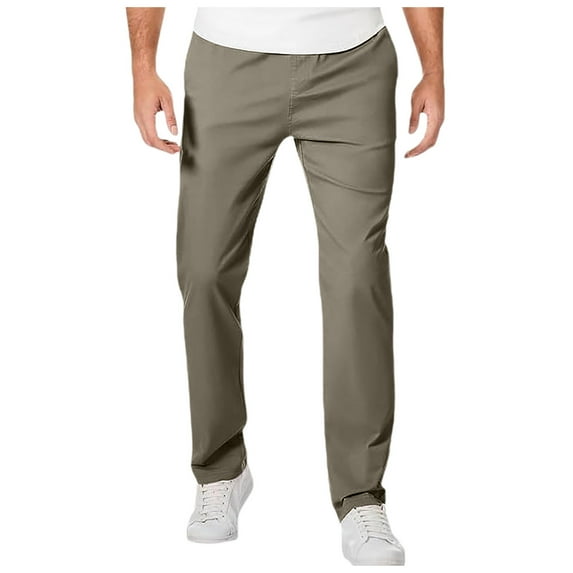 Elitejoe Mens Pants, Caracomfy Pants, Stridecomfy - Men's Stretch Khaki Pants with Elastic Waistband, GlideActive Pants,Size XXL
