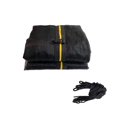thumbnail image 1 of XMIKA Safety Trampoline Enclosure Net, 12 FT Replacement Enclosure Net for Round Frame, with Double-Headed Zippers, for Straight Poles Round Frame Trampolines, Net Only, 1 of 5