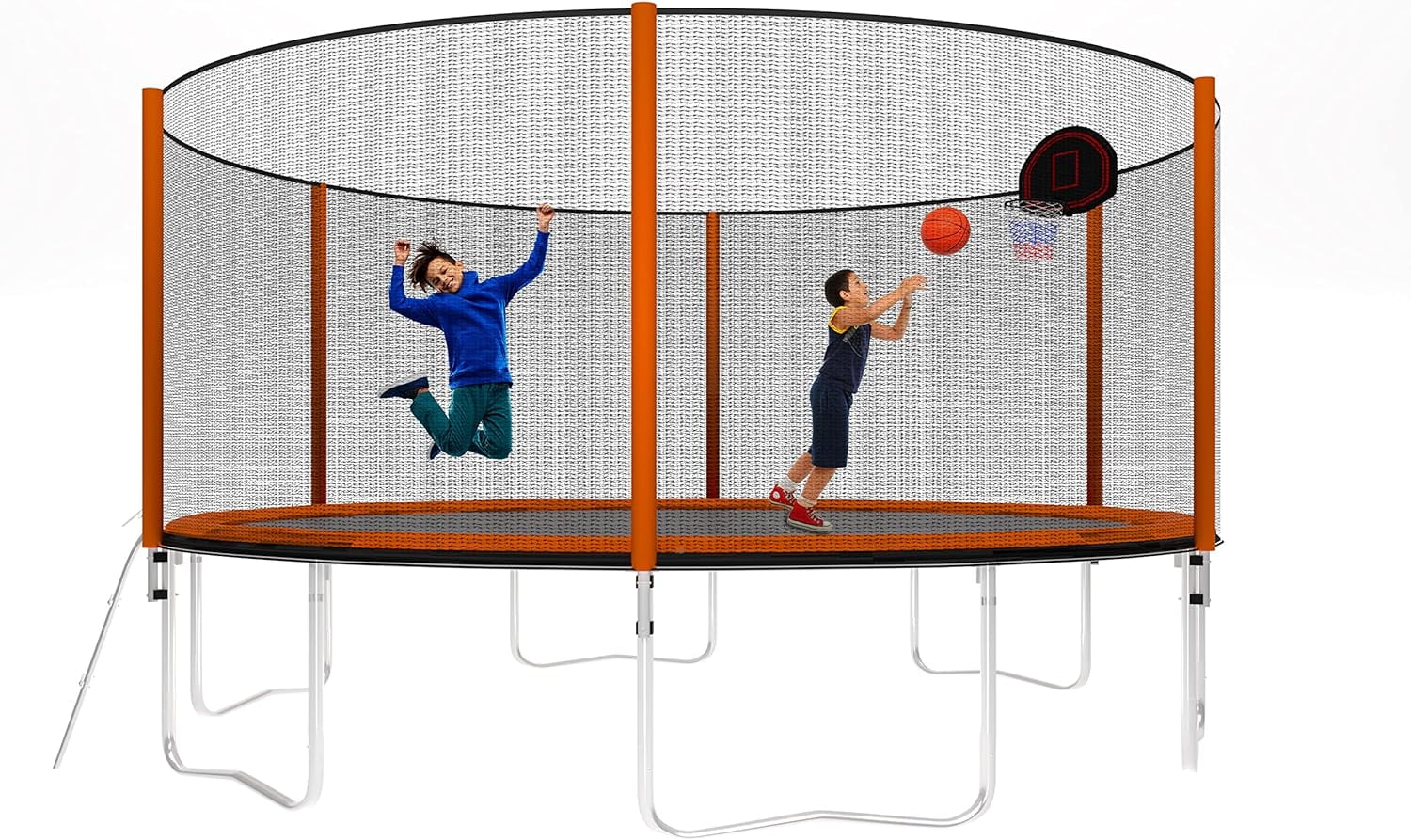 Elitezip Trampoline 12 FT 1200 LBS for Adults Kids, NoGap Design Trampoline with Safety