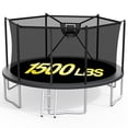 thumbnail image 1 of XMIKA Trampoline, Trampoline for Kids and Adults, 16 FT Outdoor Trampolines with Enclosure Net, Basketball Hoop, Ladder, 1500LBS Weight Capacity, Backyard Heavy Duty Trampolines, 1 of 9