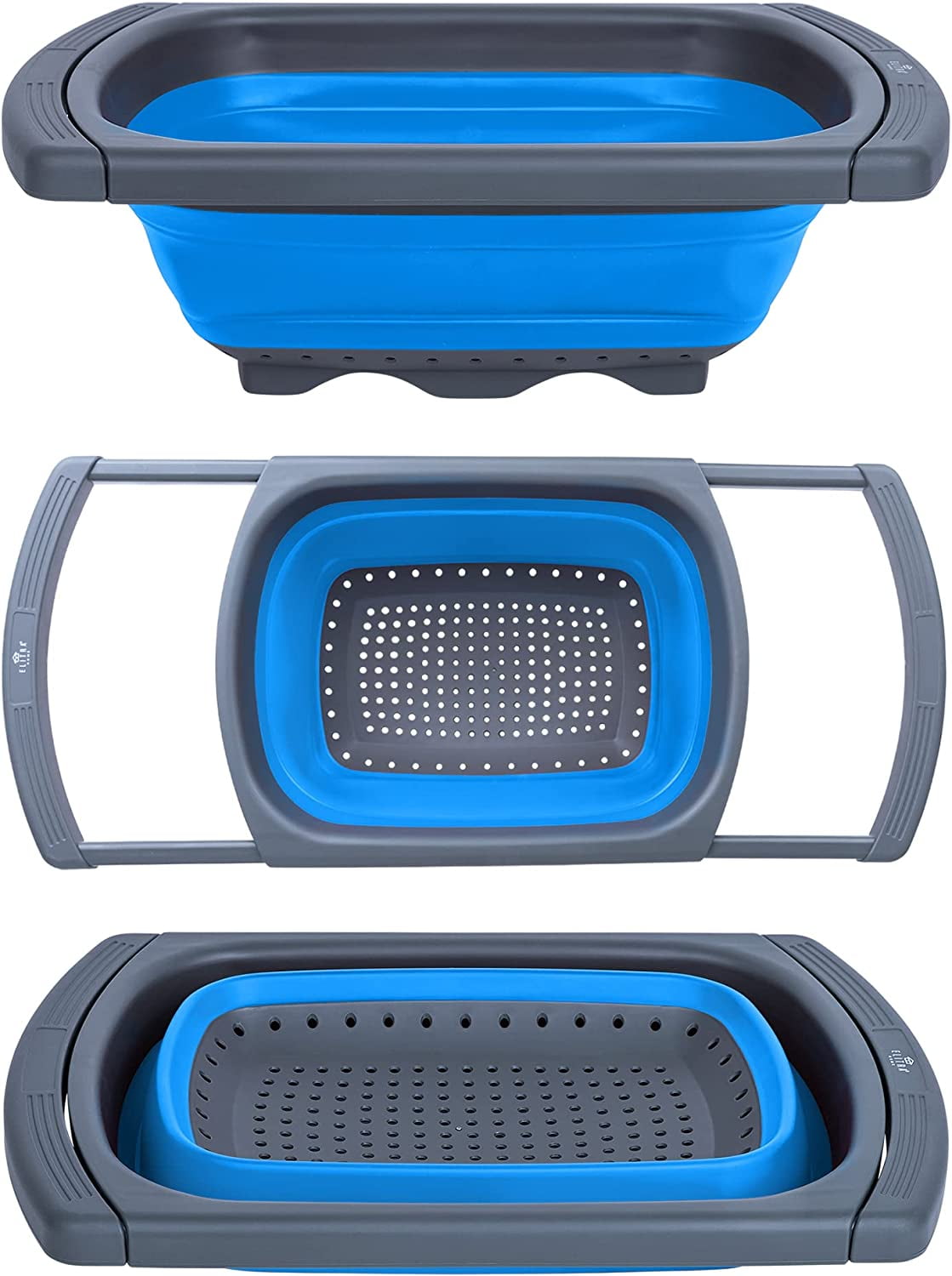 Elitra Home Colander Collapsible Colander Strainer Veggies Fruit