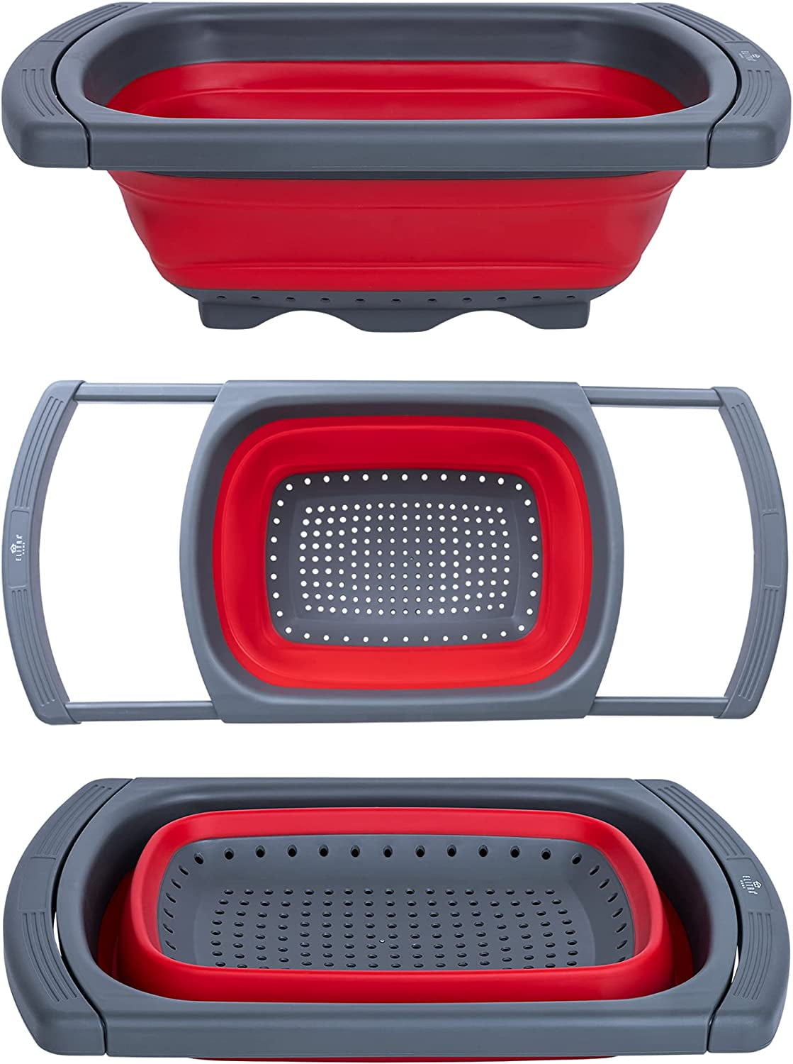Elitra Home Colander Collapsible Colander Strainer Veggies and