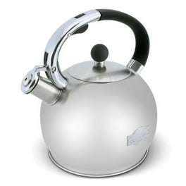 Paris Hilton Whistling Stovetop Tea Kettle, Stainless Steel with Iridescent  Heart Design, Soft Touch Handle, 2.5-Quart, Iridescent