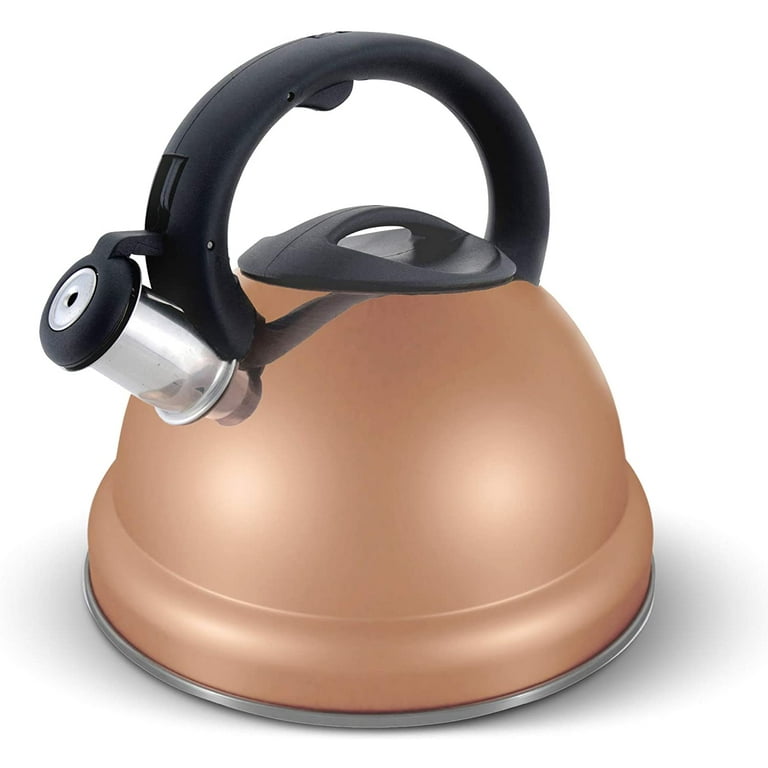 3.17QT Stainless Steel Whistling Tea Kettle, Compatible with All