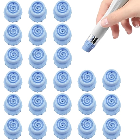Elitzia 24 Pcs Vortex Hydro Dermabrasion Silicone Tips Medium Exfoliating Heads for Dermabrasion Machine Pore Cleansing & Extraction ETHFT1