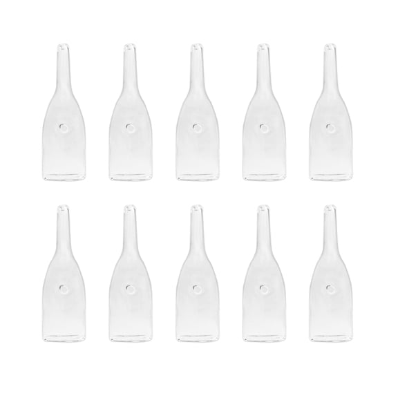 Elitzia Four Types Of Blackhead Absorbing Glass Tube Types Multiple Use Beauty Machine Accessories 10/set Of The Same Type ETD215SA (Flat Shape)