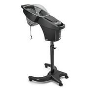 Elitzia Hair Steamer Micro Mist Scalp Detox System Hair Wash Reclining Chair Table Hair Care Salon SPA Barber Shop Shampoo Bowl Miste Hooded Natual Black Hair ET19191