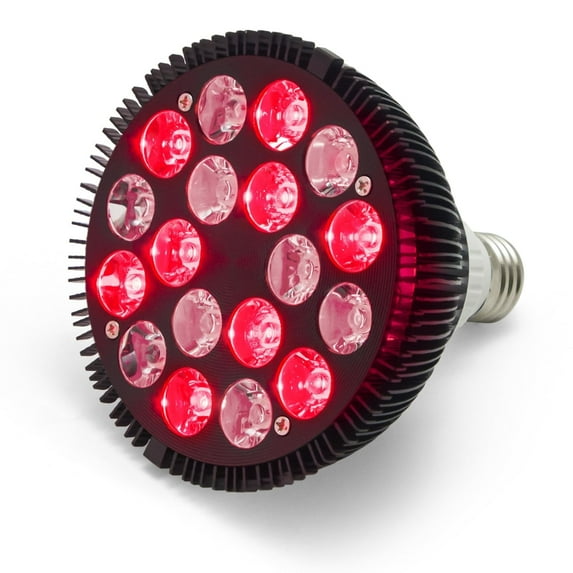 Elitzia Infrared Lamp Bulb 660nm Red and 850nm Near Infrared Bulb Accessory E26 E27 64W Infrared Light Device ETPAR38 (Black)