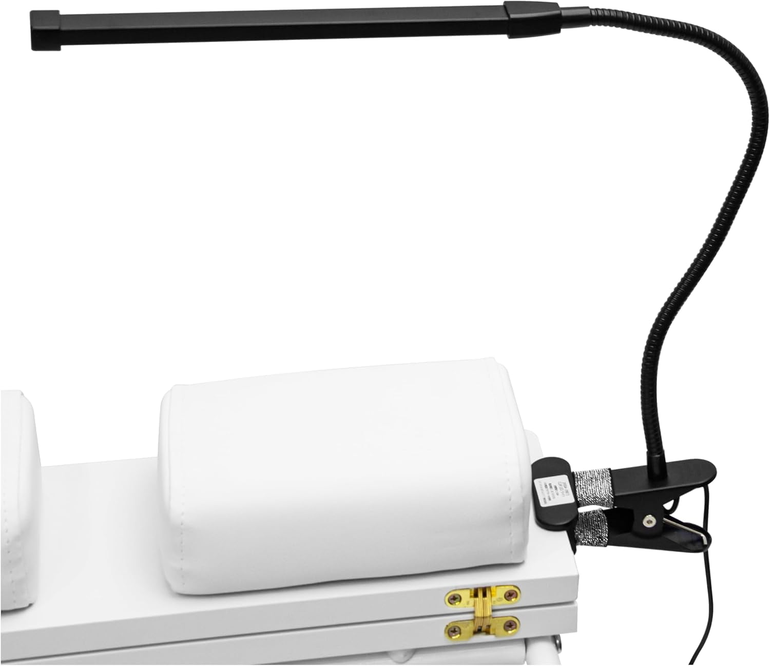 Elitzia LED Small Desk Lamp with Clamp 10 Brightness Dimmable 3 Modes of Cold and Warm Lighting Extra-Long Flexible Gooseneck Clip on Light Suitable for Manicure and Pedicure Cart ETD29304(Black)