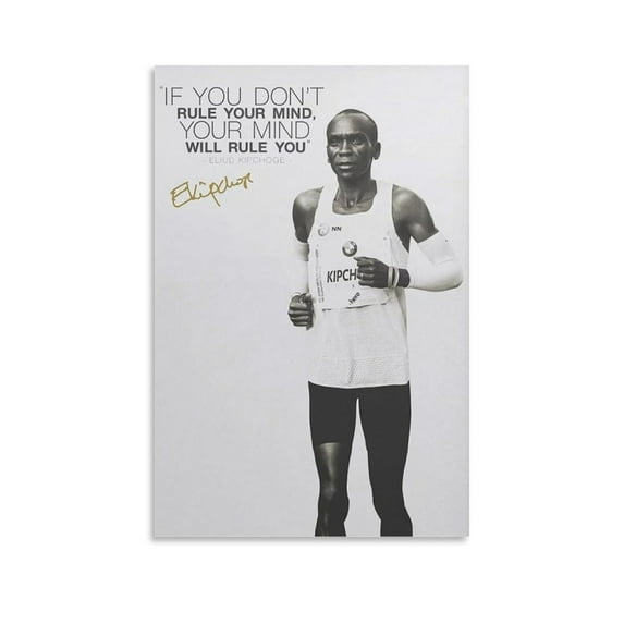 Eliud Kipchoge Canvas Poster Posters Wall Art Painting Canvas Gift Living Room Prints Bedroom Decor Poster Artworks 16x24inch(40x60cm)
