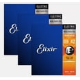 thumbnail image 1 of Elixir 12002 80/20 Bronze Acoustic Guitar Strings with NANOWEB. Light 12-53 3 SETS, 1 of 3