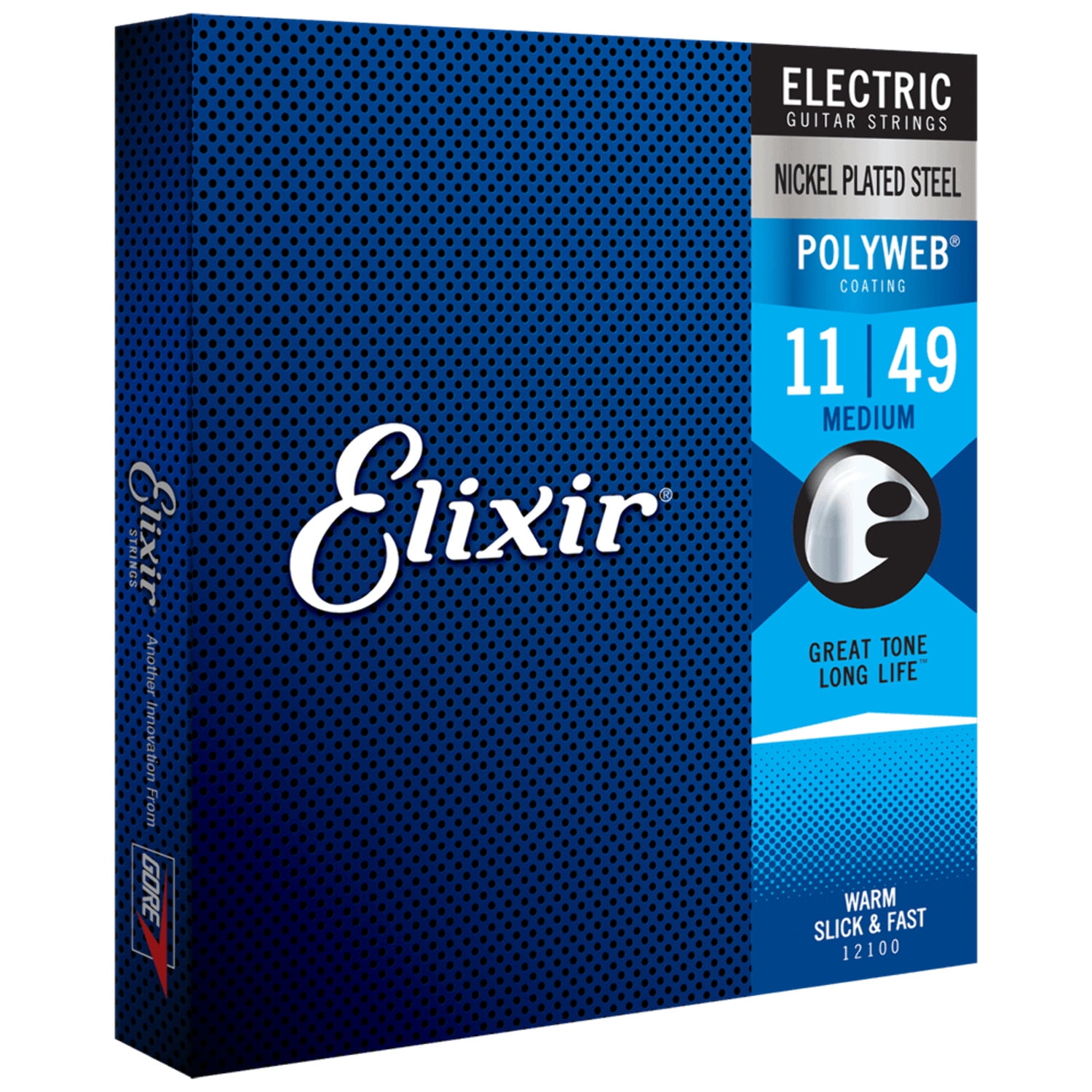 Elixir 12100-U Nanoweb Electric Super Light 09-42 Anti-Rust Electric Guitar Strings