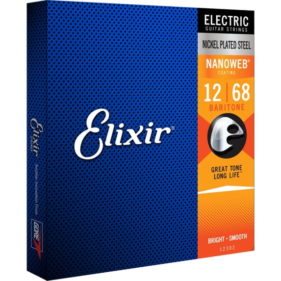 Elixir 12302-U Electric String Set, Nickel Plated Steel with Nanoweb Coating