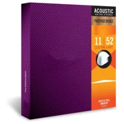 Elixir 16052 Nanoweb Acoustic Bronze Acoustic Guitar Strings .012-.053 Light