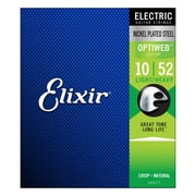 Elixir 19077 Electric Guitar Strings with OPTIWEB Coating, Light/Heavy, 10-52