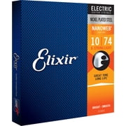 Elixir 8-String Electric Guitar Strings, NANOWEB, Light .010-.074