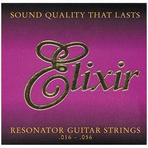 Elixir 80/20 Bronze Resonator Acoustic Guitar Strings, POLYWEB (.016-.056)