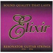 Elixir 80/20 Bronze Resonator Acoustic Guitar Strings, POLYWEB .016-.056