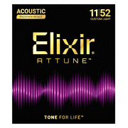 Elixir Attune Phosphor Bronze Acoustic Guitar Strings 11-52