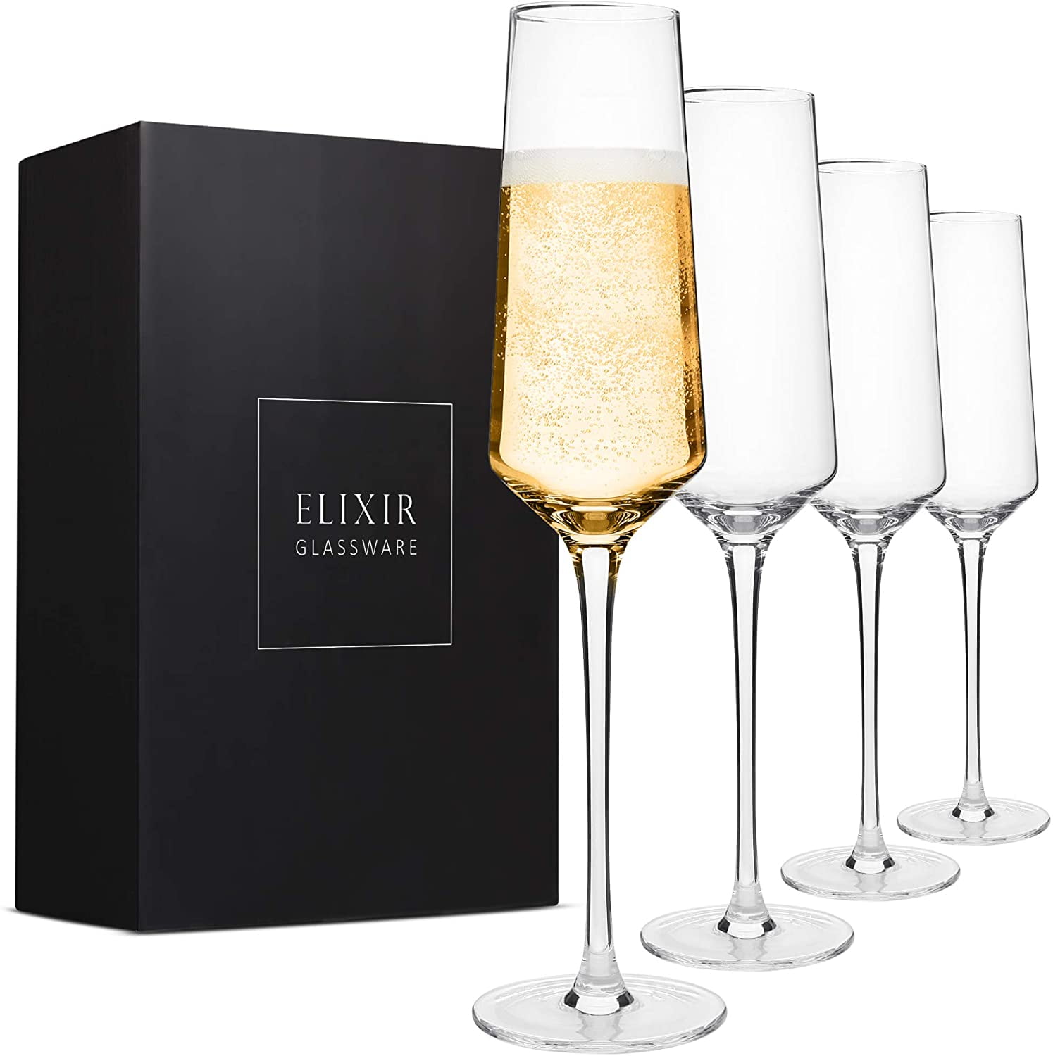 UMI UMIZILI Classic Champagne Flutes, Set of 12, 6 Oz Premium Stemmed Champagne  Glasses, Sparkling Wine Glass, Crystal Clear - Yahoo Shopping