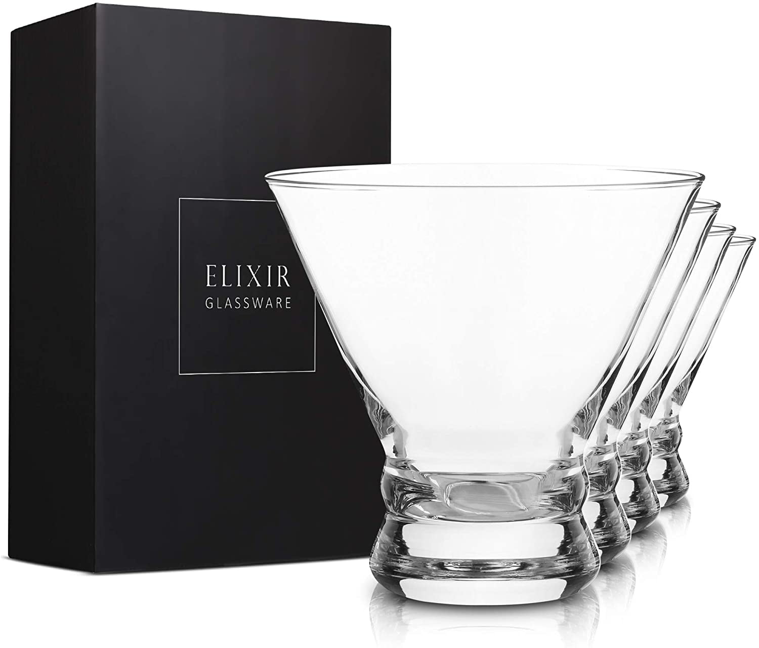 NIB ELIXIR GLASSWARE OPULENT WINE GLASSES Long Stem/ Hand Blown/ Set of 2