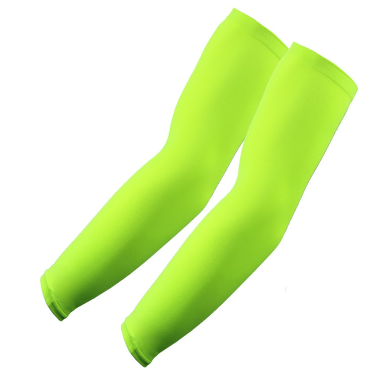 Golf Size Arm Sports Sleeves, Green, Neon One Elixir Pair 1