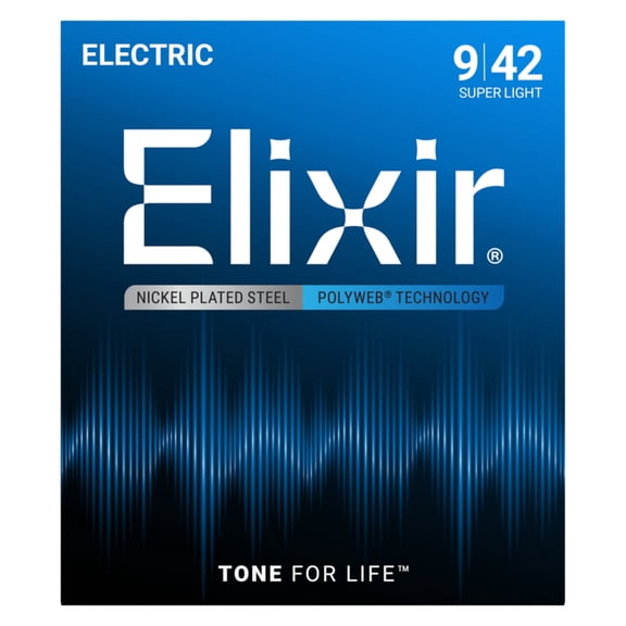 Elixir Polyweb Super Light Gauge Electric Strings