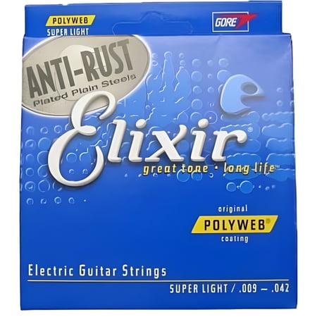 Elixir Polyweb Super Light Gauge Electric Strings