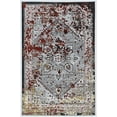 thumbnail image 1 of Elixir Shayla 8x10.6 Grey Garnet Vintage Distressed Polyester Area Rug, 1 of 4