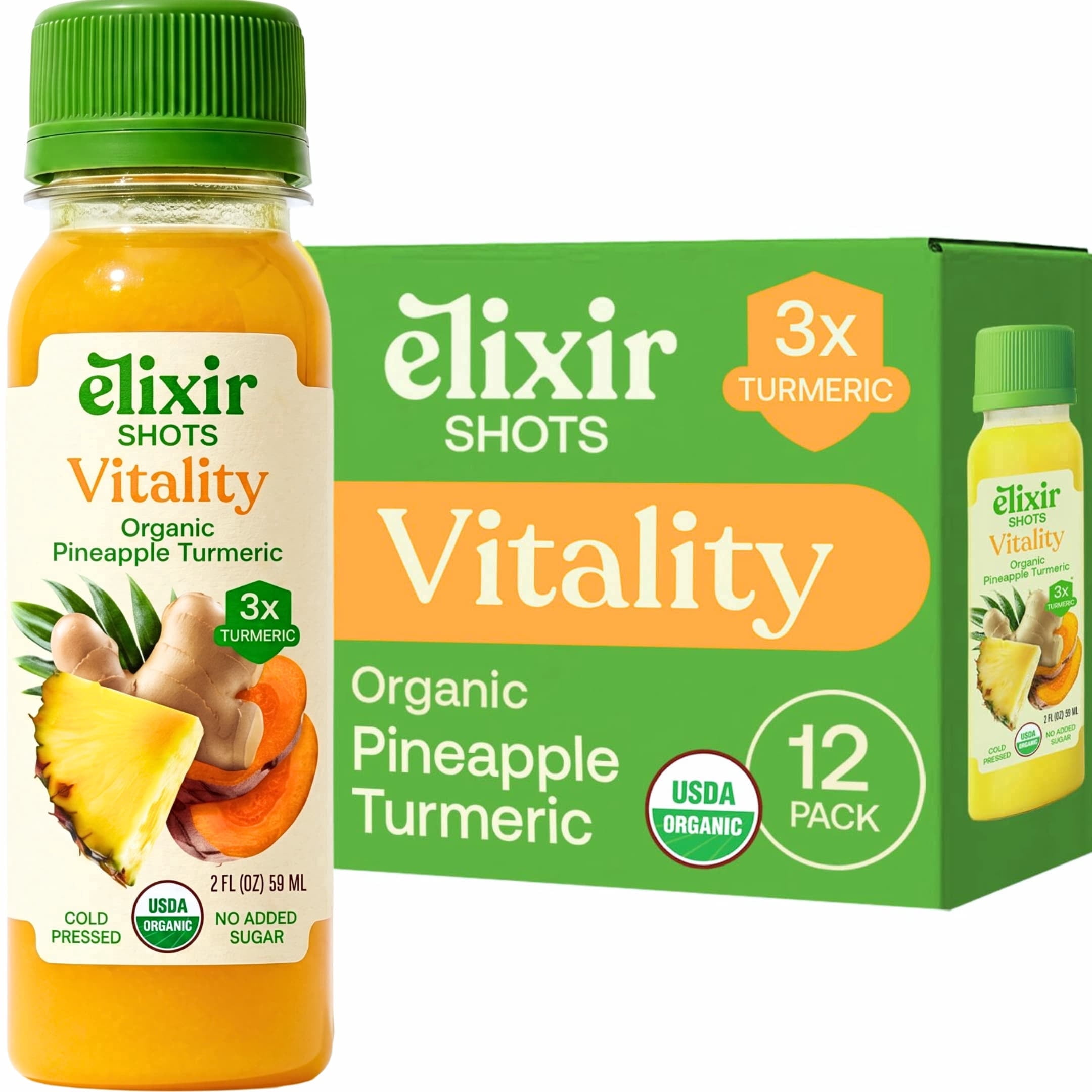 Ｙ*☆様 HOLITUAL Nutrient Elixir Milk140㎖×2 Elixir Shots Vitality (12 Pack) Immunity Wellness Shot with 100