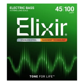 Elixir Stainless Steel Nanoweb Bass Guitar Strings