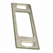 Elixir Strings 295066, 3H x 1-3/16W, Metal, Silver, Deadbolt Door Strike Plate